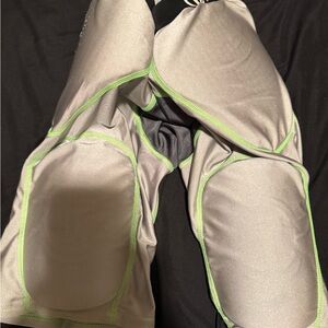 Gray and Green Football Girdle